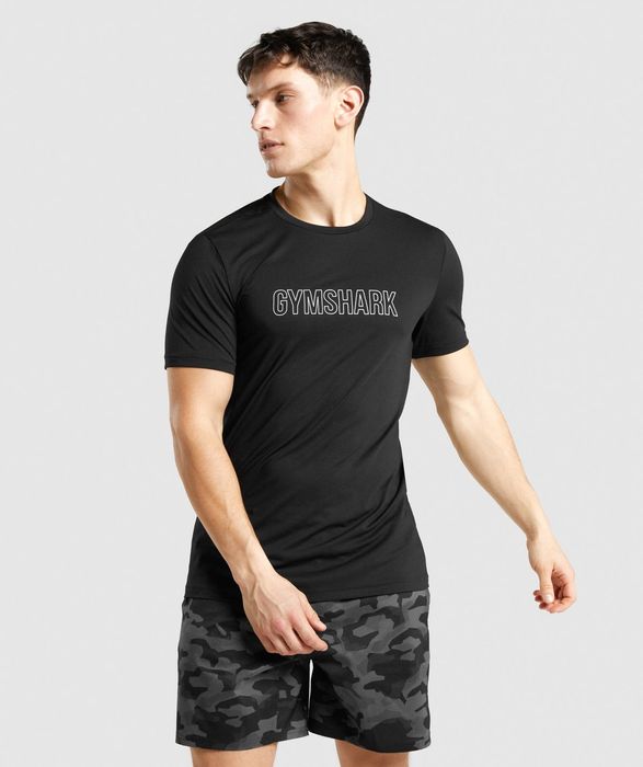 Gymshark Arrival Graphic Shirt оригинална тениска L спорт фитнес тренировки бягане фланелка