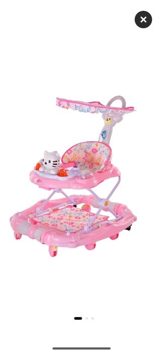 Premergator Go Kart Mereu in miscare, cu sistem de balansare, model 8 roti, cu muzica