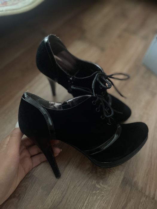 ботильоны замшевые