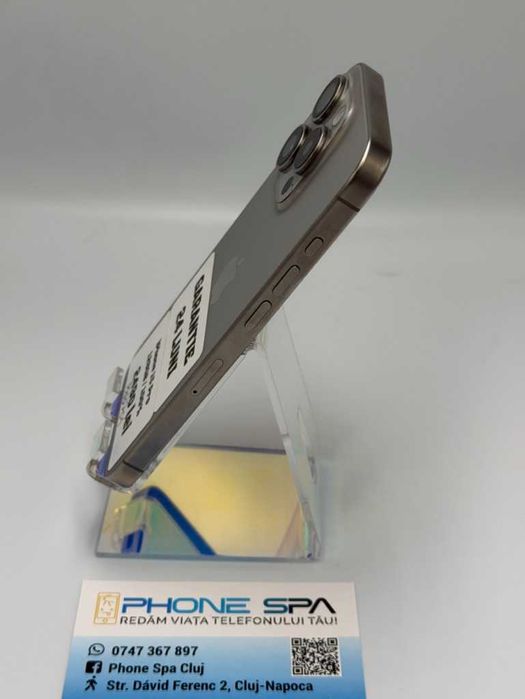 iPhone 15 Pro 128 100%- Din magazin,cu garantie! RATE TBI !
