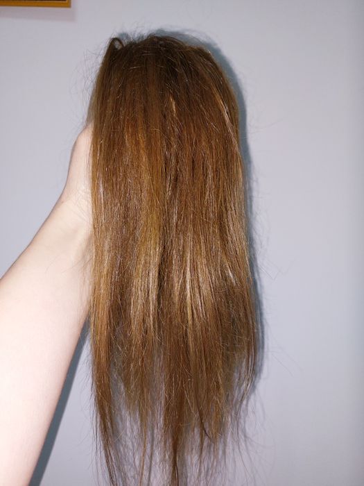 Макушка накладка из натуральных волос