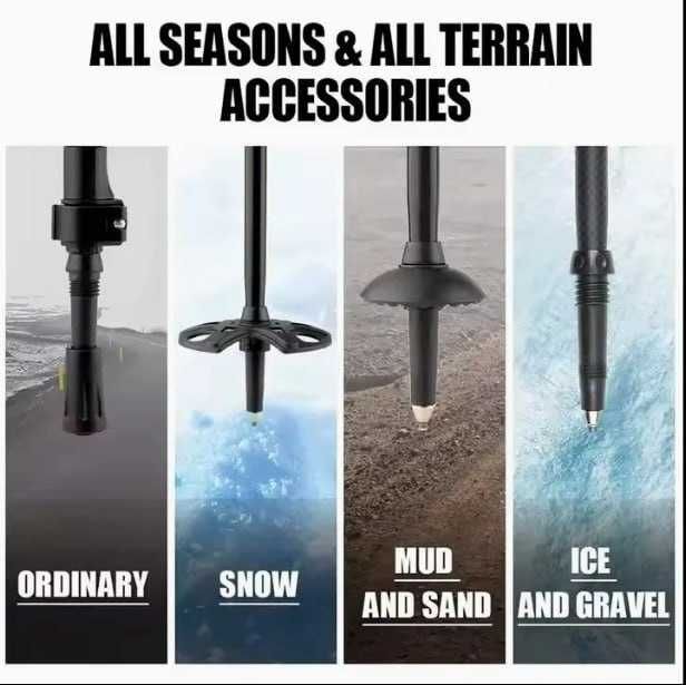 Карбонови трекинг щеки Forest tales с дръжки от корк