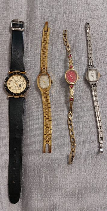 Часы Чайка,Луч,винтажные.Часы Omax.Рабочие все