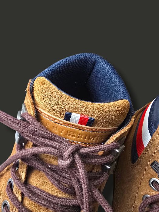 Мъжки боти Tommy Hilfiger – естествен велур, оригинални