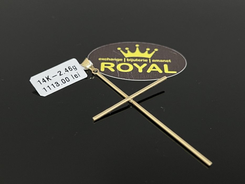 Bijuteria Royal CB : Pandant cruce aur 14k  2,46 gr