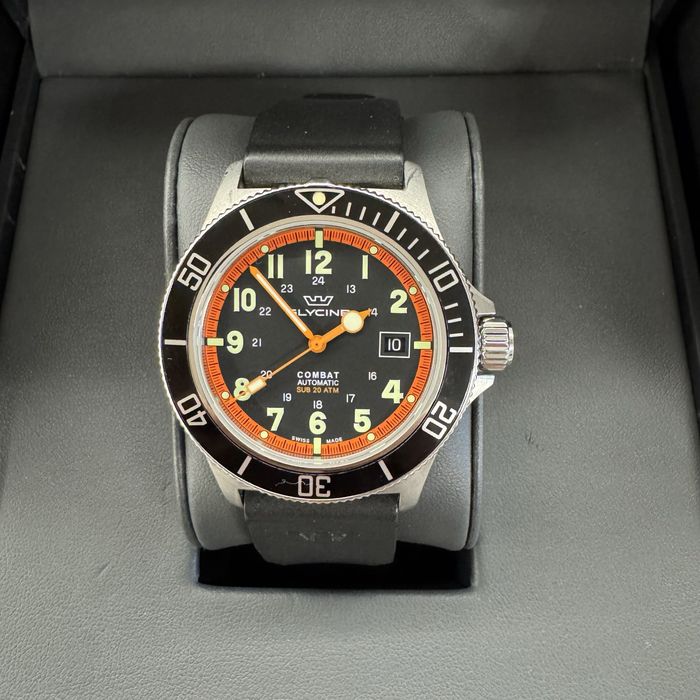 Бартер! Glycine Combat Sub Automatic – Swiss Made Diver 200m