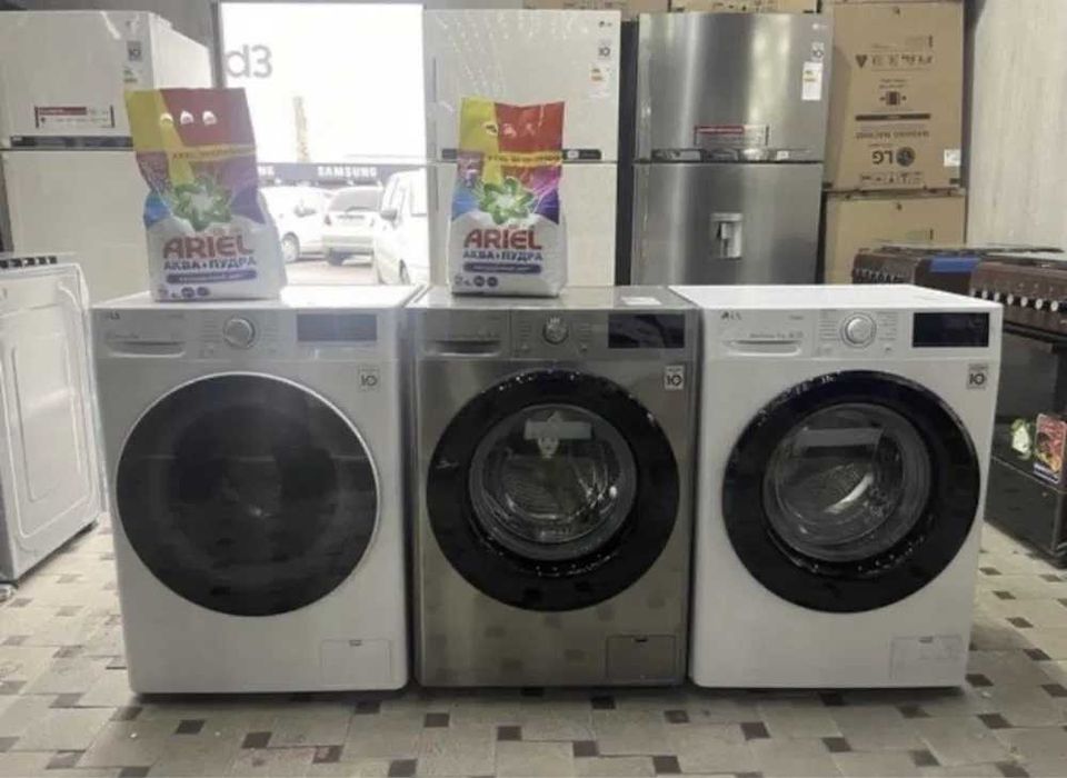 Стиральная машина с LG AI DD, 9/6 кг, стирка и сушка, EcoHybrid, ThinQ ...