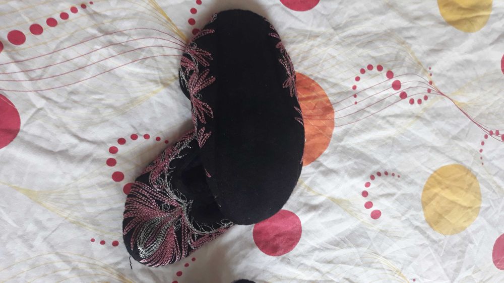 Родопски пантофи сребристо или сребристо с розово