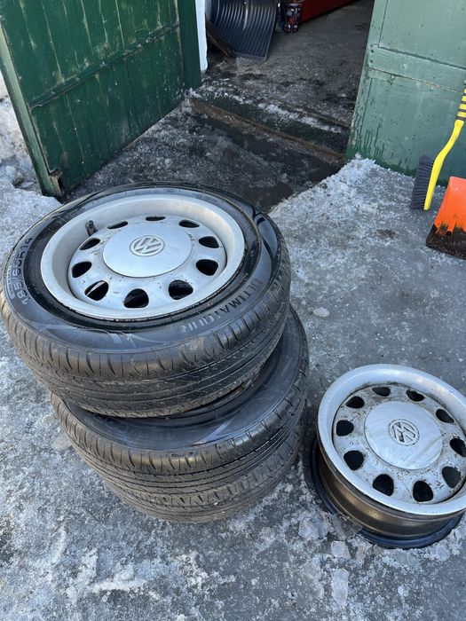 Продам 4 диска и 3 балона р14 лето