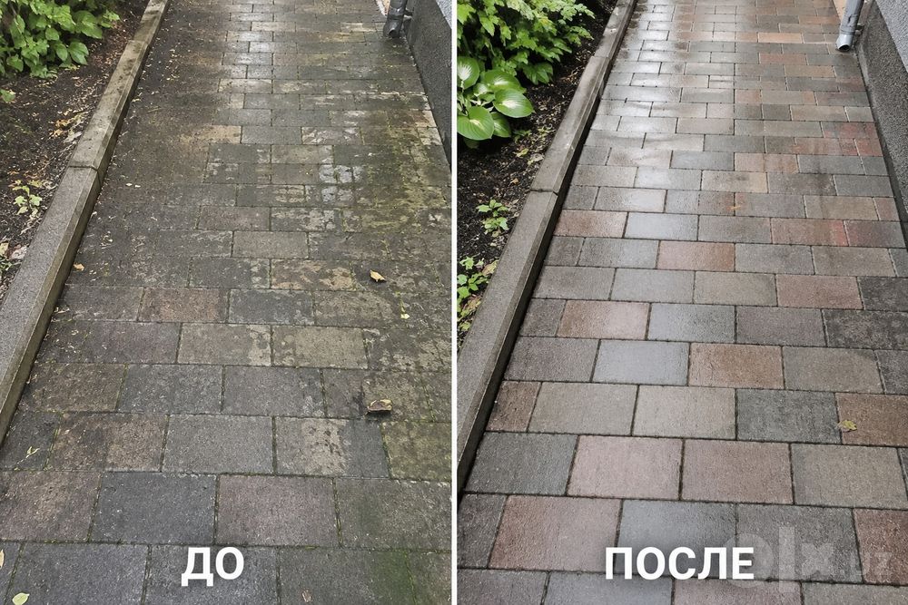 чистка брусчаток,кафеля и мраморов