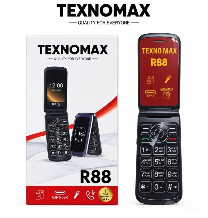 Texno max R88 1yil garantiya