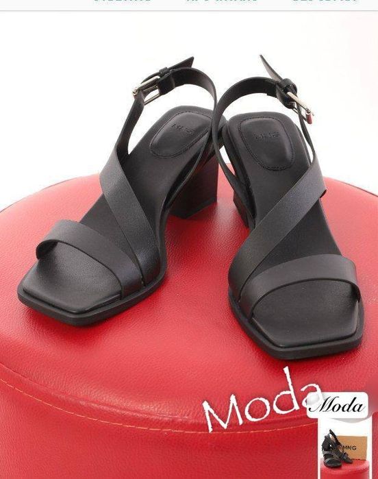 Босоножки кожаные МАНГО