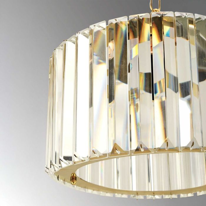 Полилей Crystal– Златист метален дизайн с кристални елементи