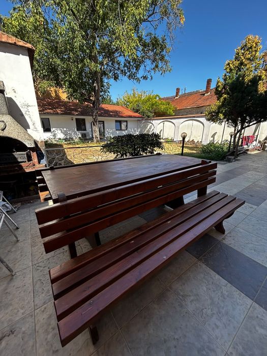 Masa lemn gradina exterior