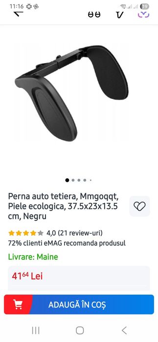 Pernă tetiera auto 2 buc.