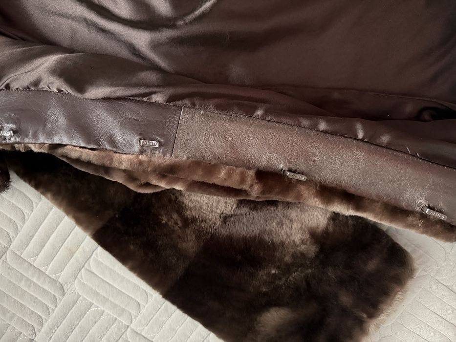 Шуба натуральный мутон