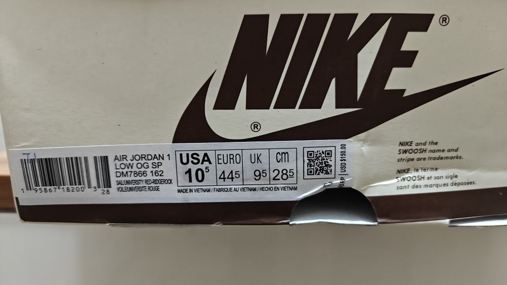 Nike air Jordan x Travis Scott 44.5