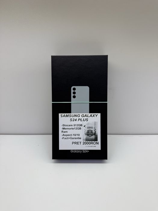 Samsung s24 plus  512 GB impecabil factura garantie Kingamanet