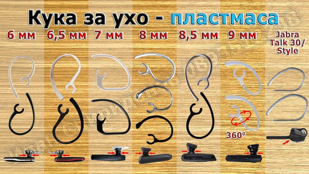 Блутут/bluetooth хендсфри слушалка - 5 модела и аксесоари