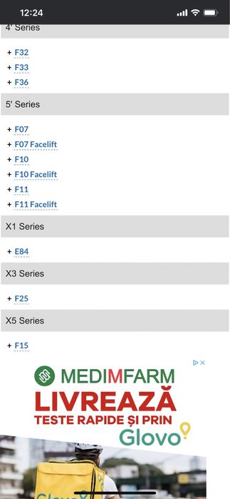 Galerie admisie Bmw f10 f11 f20 f30 f31 e90 e91 e92 2.0d 184cp n47d20c