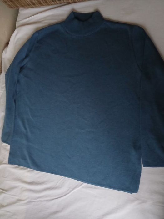 Мъжки пуловервълнен полу,поло