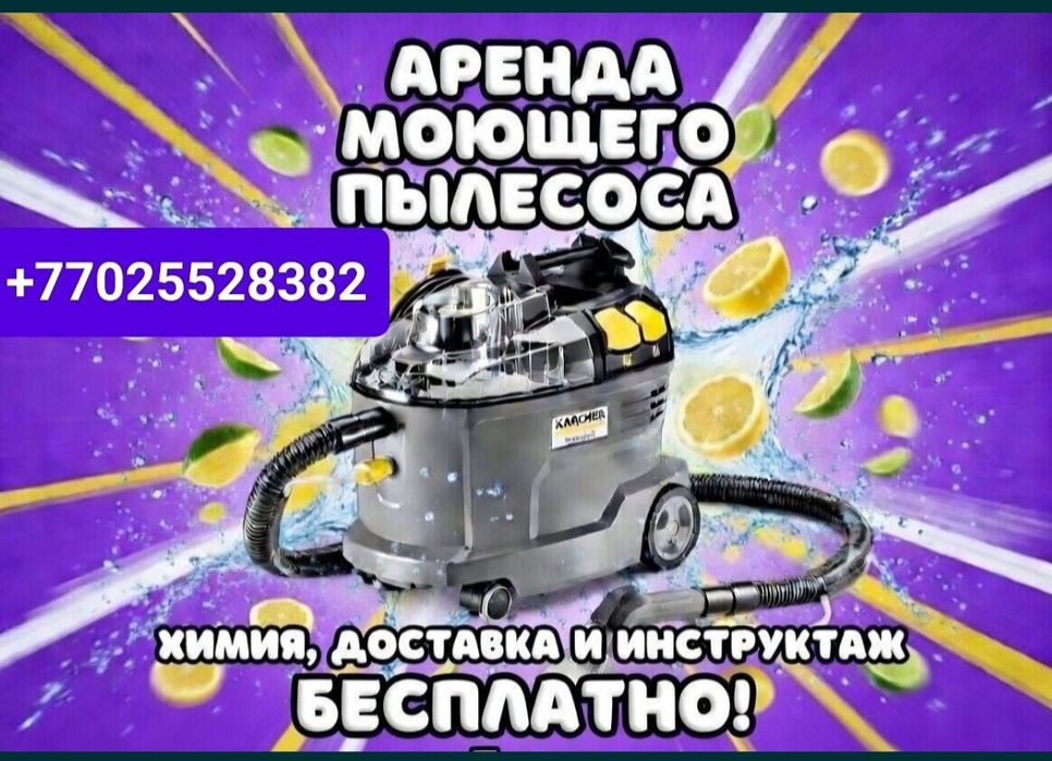 Аренда химчистка пылесос