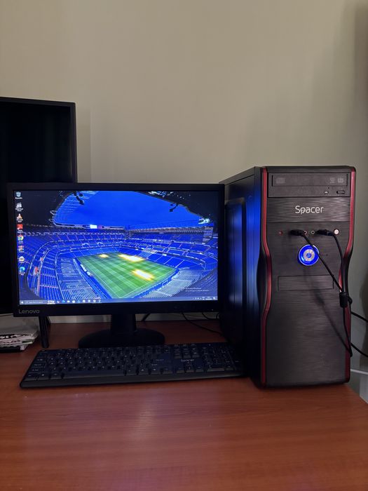 Sistem PC Complet Intel i5 / 8GB RAM / Monitor Lenovo Full HD
