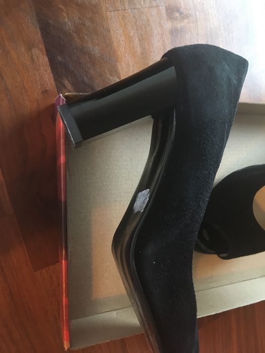 Pantofi dama, marimea 35 (23.4 cm), piele intoarsa