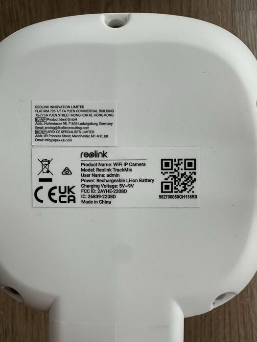 Reolink WiFi Battery TrackMix 4MP camera с детекция и проследяване на хора, животни и автомобили
