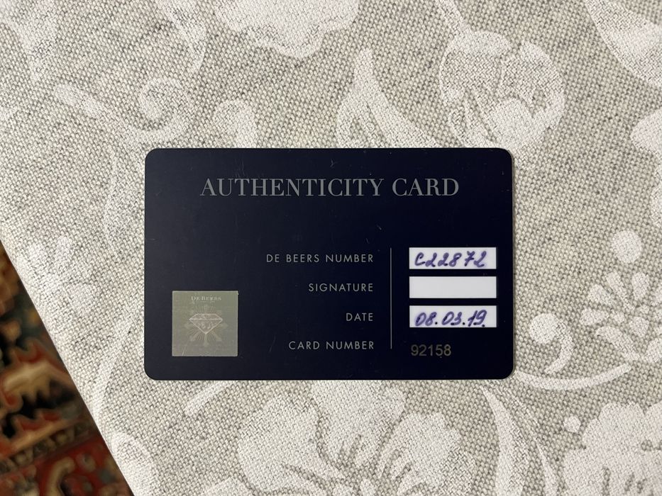 Платиновое кольцо De Beers Pt950 (Оригинал)