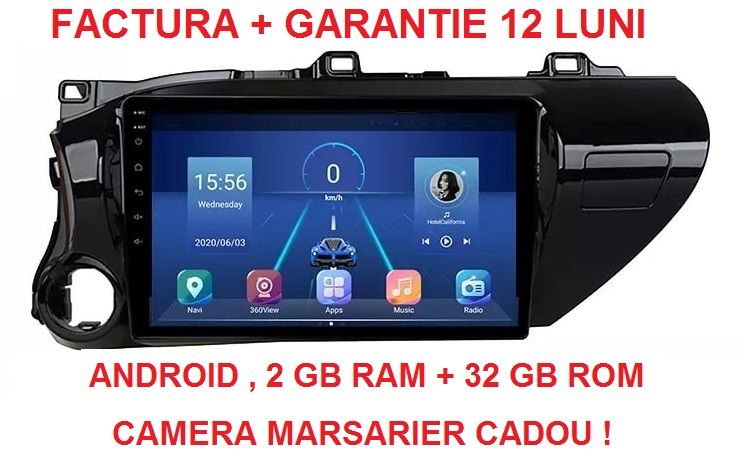 Navigatie Toyota Hilux ( 2015 - 2020 ) Noua Garantie Camera Marsarier