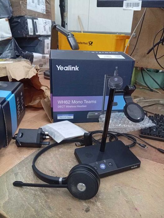 Yealink WH62 DECT Безжични Слушалки MONO TEAMS