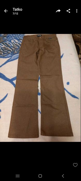 Дамски кафяви дънки