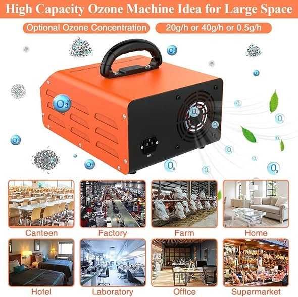 JOBYNA - Aparat de ozon, capacitate mare, 40.000 mg/h,