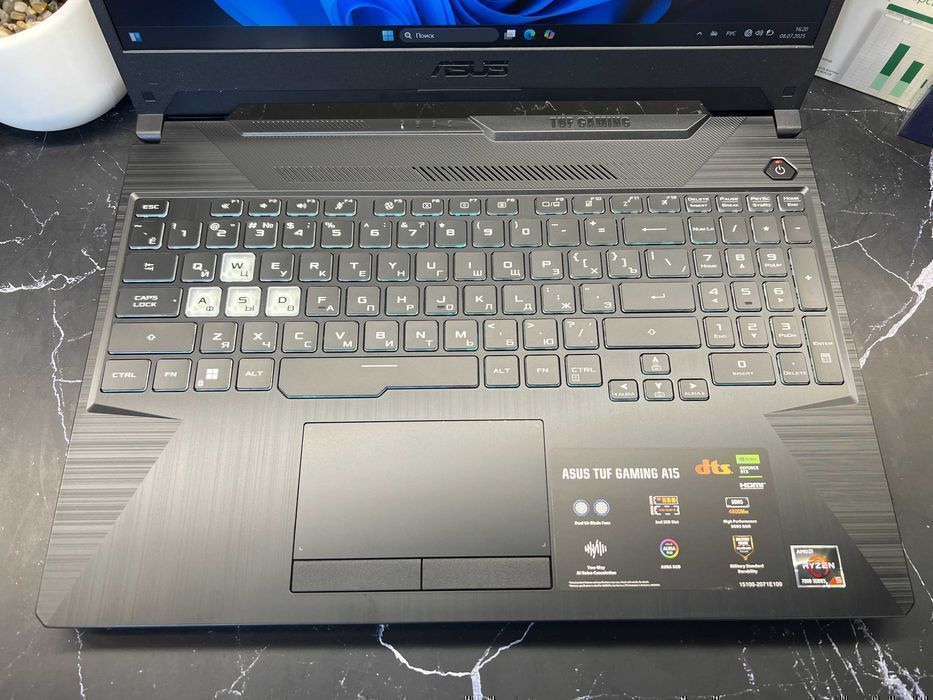 Игровой ноутбук ASUS TUF A15 - Ryzen 5‑7535HS / 16ГБ / 512ГБ / RTX2050
