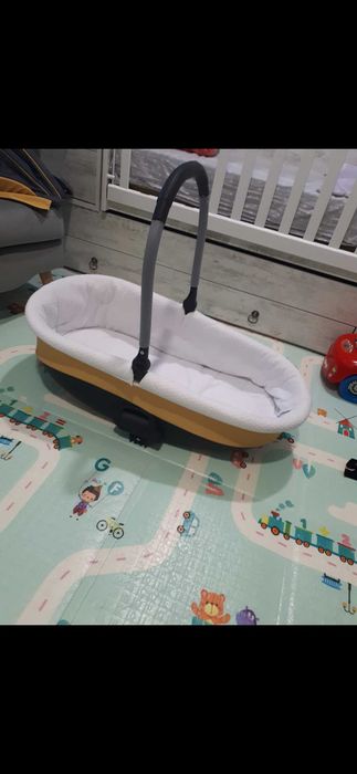 Бебешка количка 3в1 Buba Сиво-Жълта