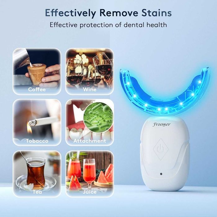 Комплект за избелване на зъби с LED светлини