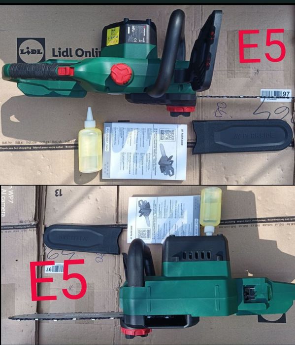 Parkside drujba C3 E5 pe baterie 20V 2A 4A 8A incatcator lant rezerva