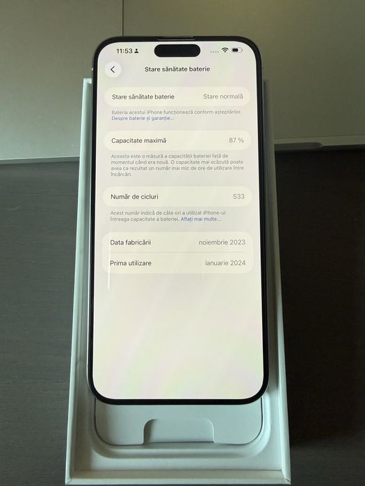 Iphone 15 Pro Max White Titanium 256 GB Neverlocked