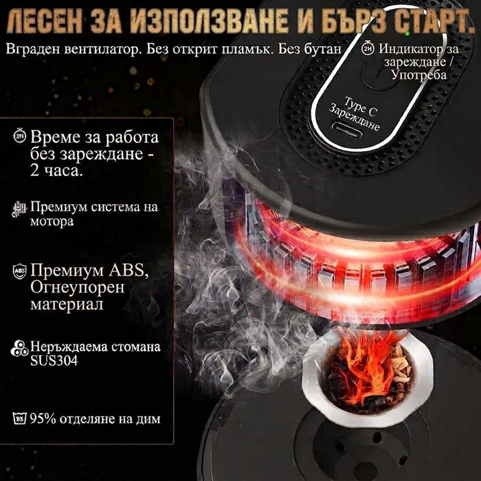 Комплект за опушване с електрически опушвател