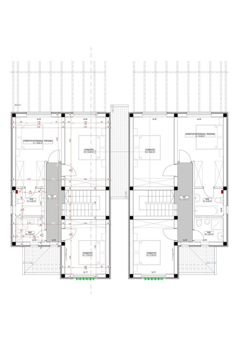 Duplex cu 4 camere despartit prin camera tehnica in Mosnita Noua