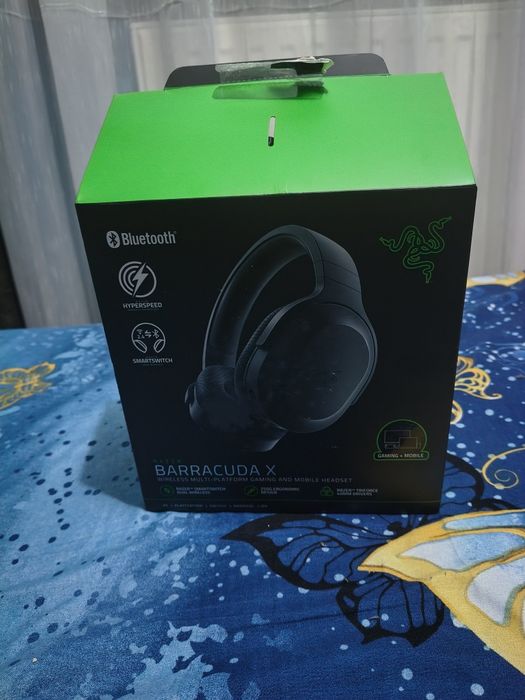 Casti Wireless Gaming Razer Barracuda X FullBox Negru