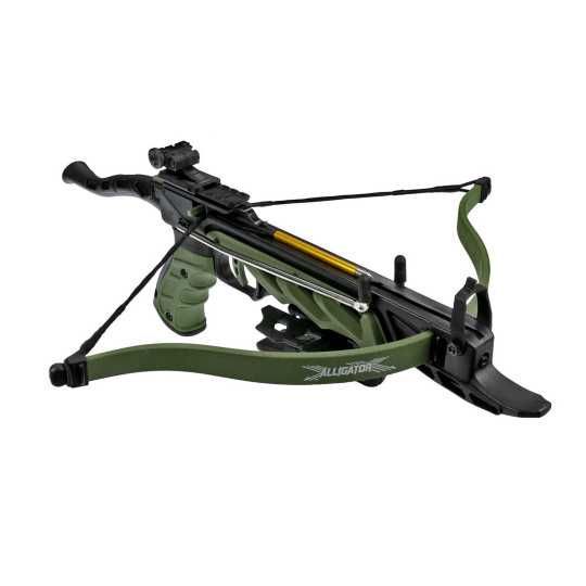Мини пистолетен арбалет Man Kung Alligator MK-TCS1-G 80 lbs 184 fps