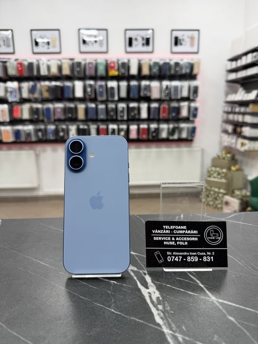 iPhone 17 - Blue - 256Gb - Baterie 100% - 2 Cicluri - 2 Ani Garantie!