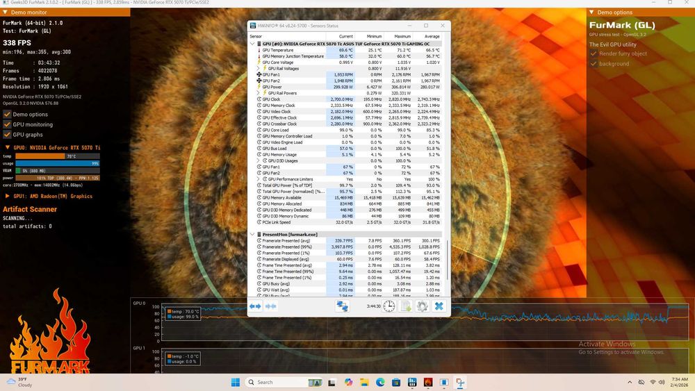 PC Workstation Ryzen 9 9950X3D RTX 5070 Ti 2TB SSD