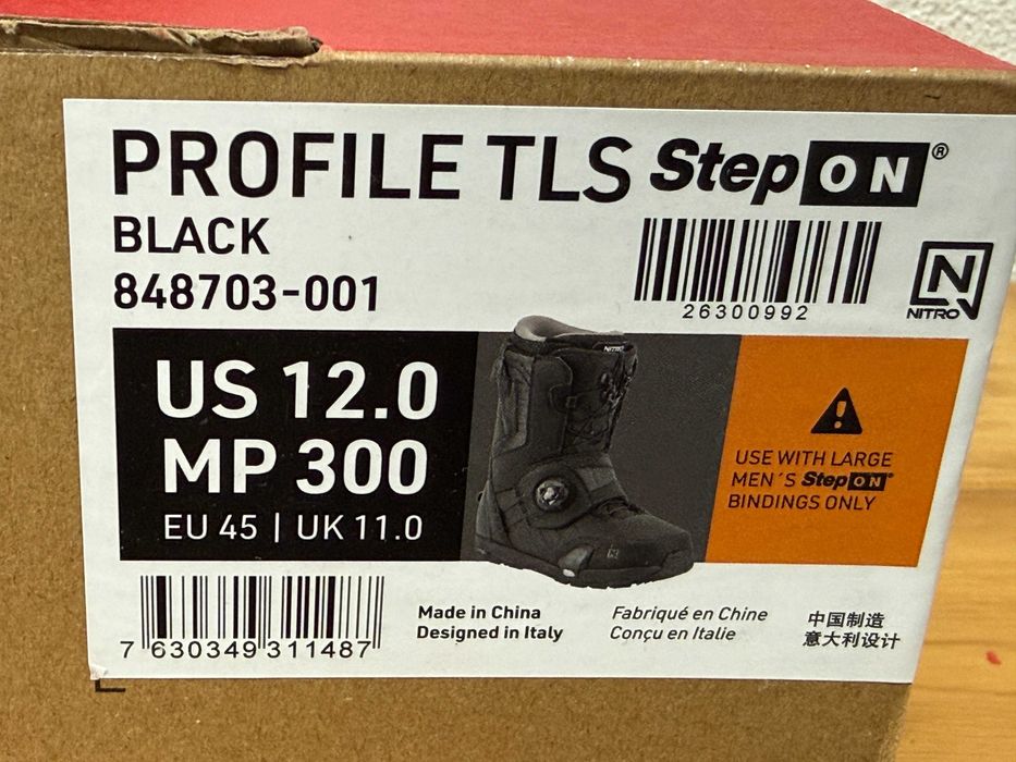 boots noi nitro profile tls step on mondo  25,5 26 26,5 28 29,5 32