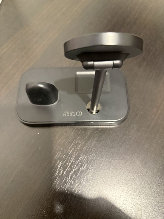 Incarcator Wireless 3 in 1 TECH-PROTECT A22, Magnetic MagSafe, 15W