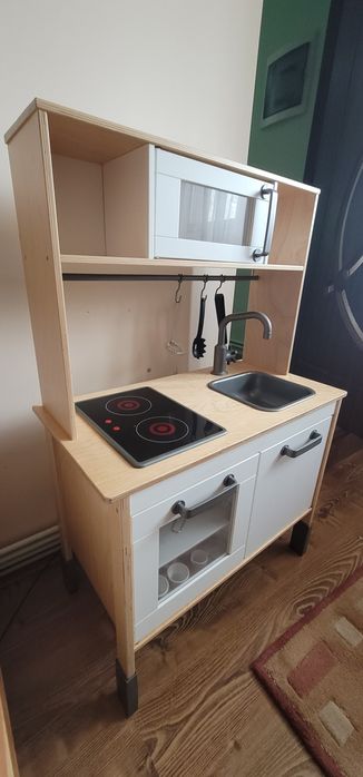 Bucătărie copii lemn Duktig Ikea + accesorii
