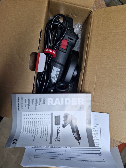 Ъглошлайф BLACK EDITION RAIDER RDP-AG62, 36 мес. гаранция