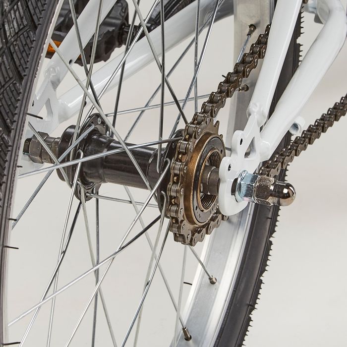 Bicicletă polivalentă Riverside 100 20" alb - (SecondHand) Decathlon